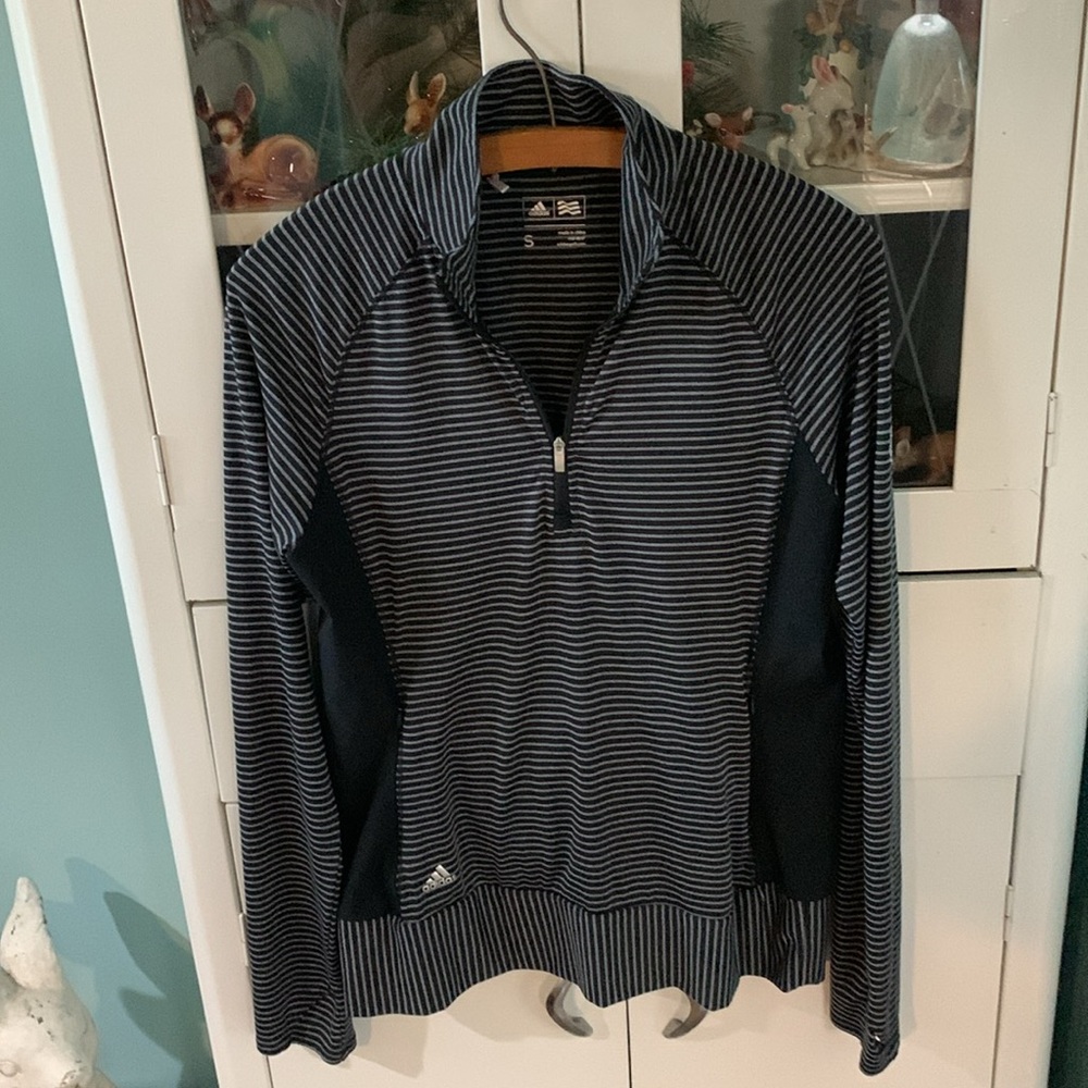 Adidas Golf sz S shirt zip pockets euc like new!